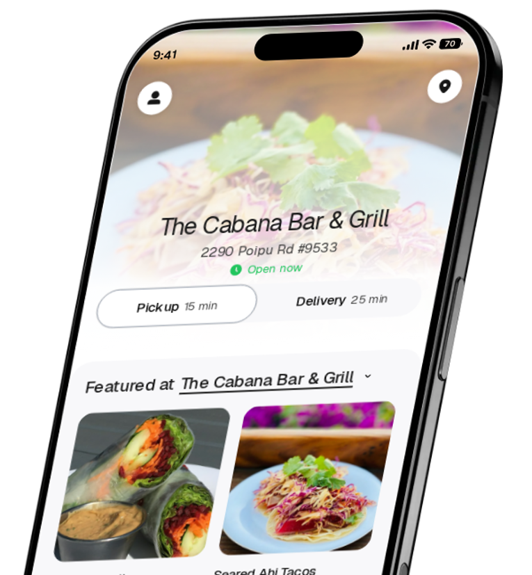 The Cabana Bar & Grill app preview