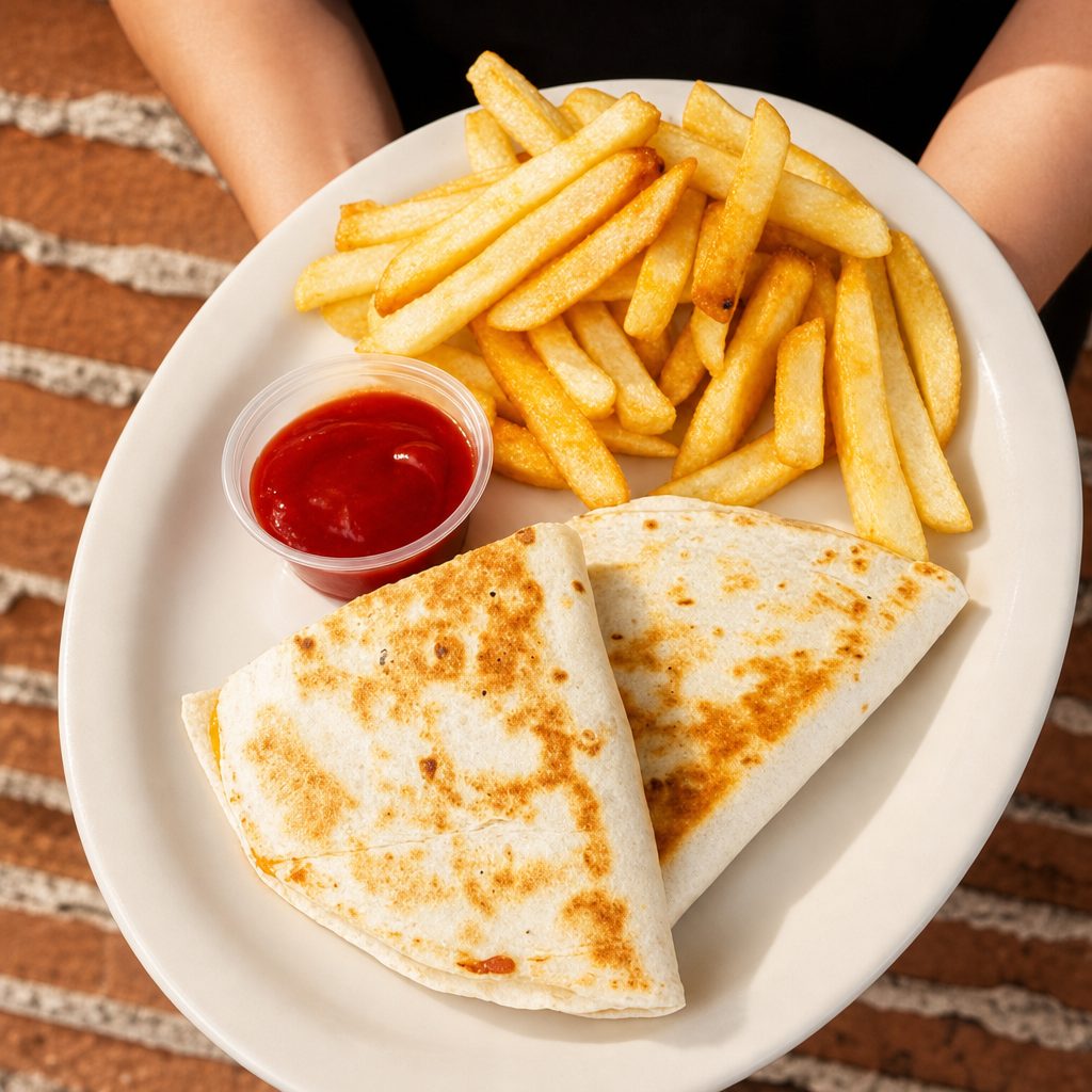 Keiki Cheese Quesadilla.