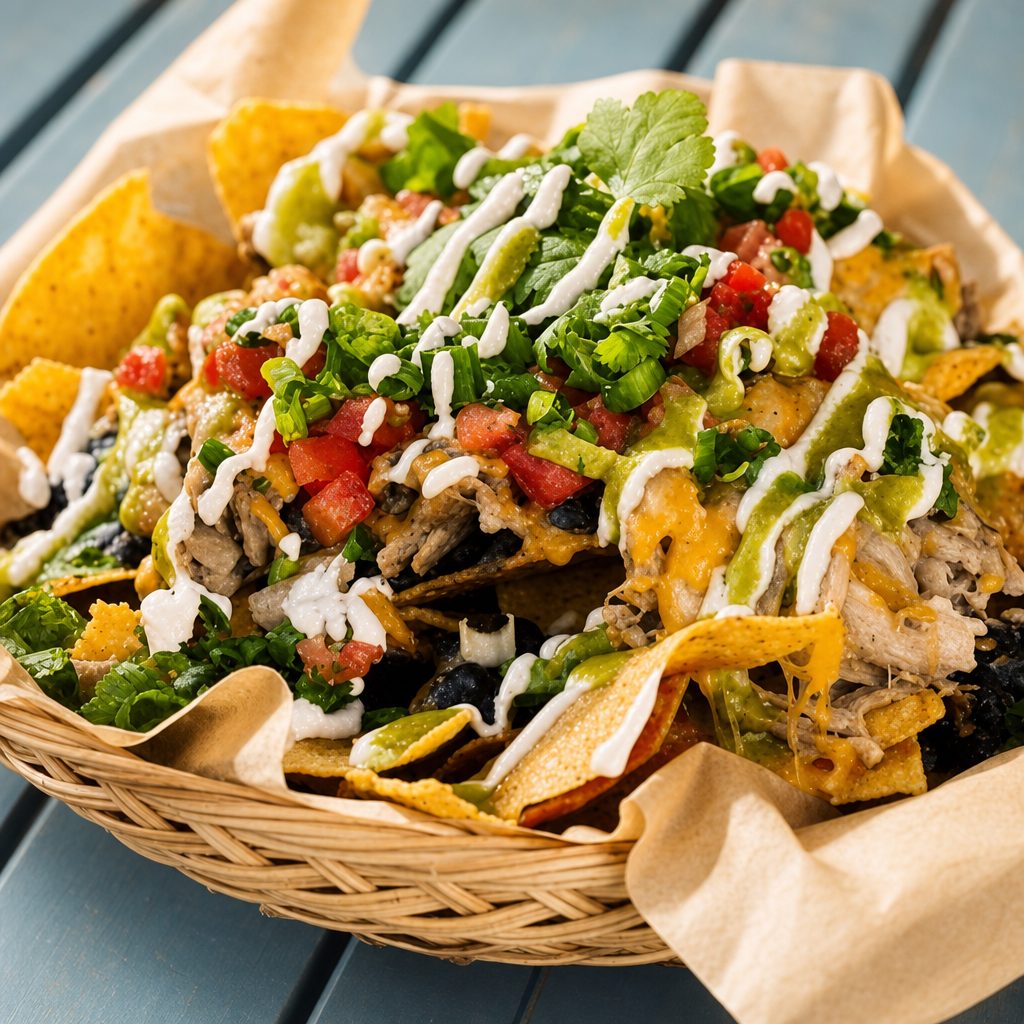 House-made Bean Nachos.