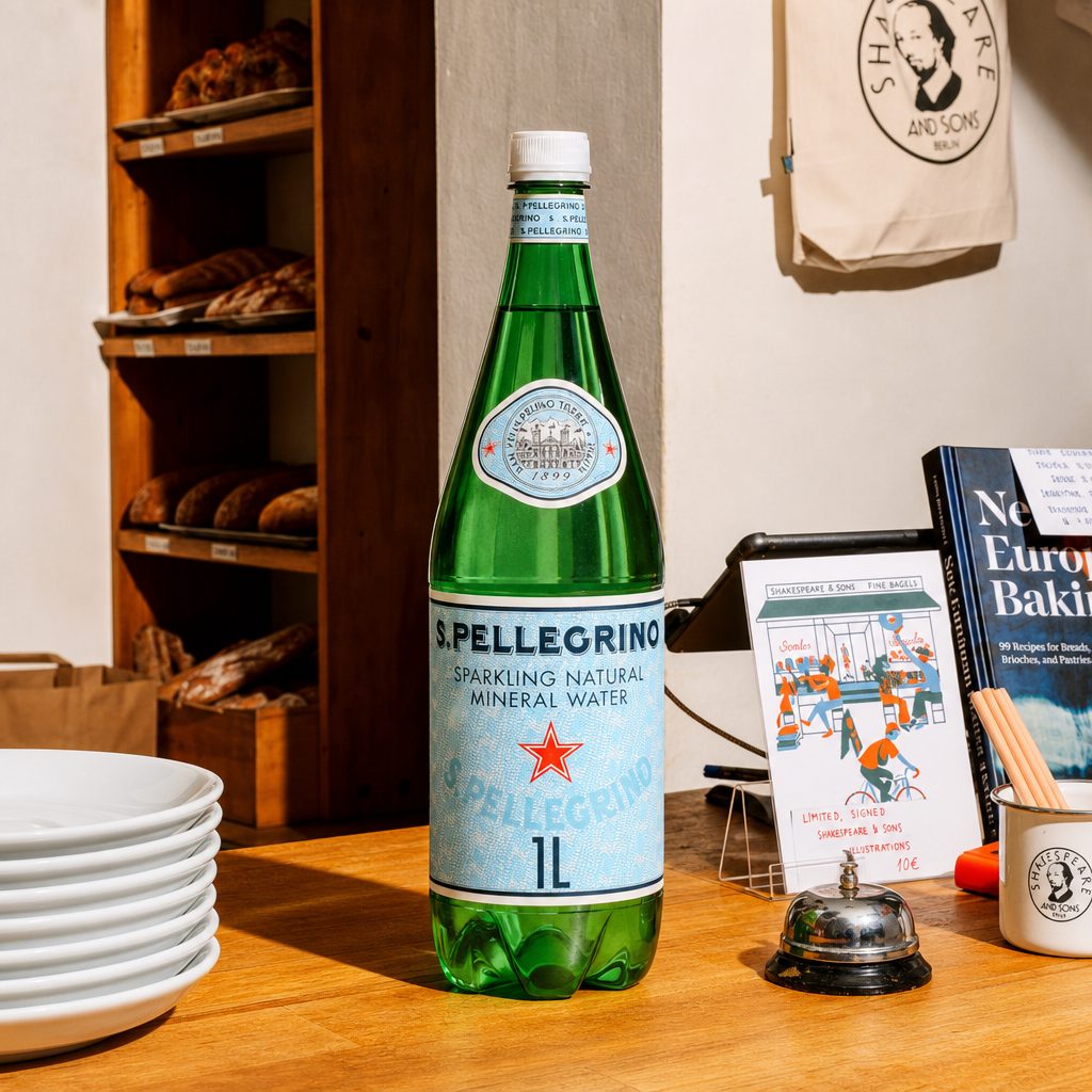 Large Sparkling Water.